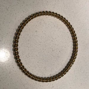 COPY - Vintage Gold Brass Twist Bangle Bracelet